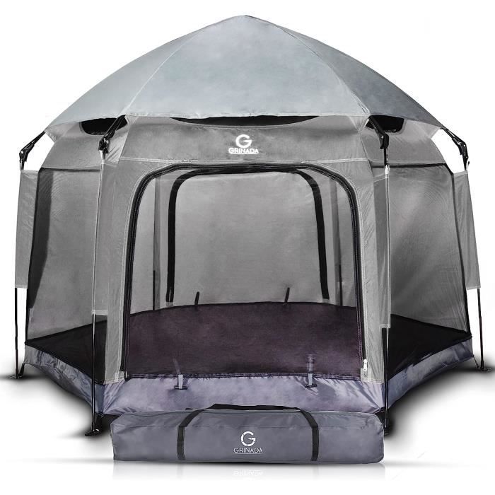 Tente De Plage Anti-UV Portable - Jusqu'à 6 Personnes - UPF 50+ - Facile à Monter - Abri Soleil Pour Camping Et Plage