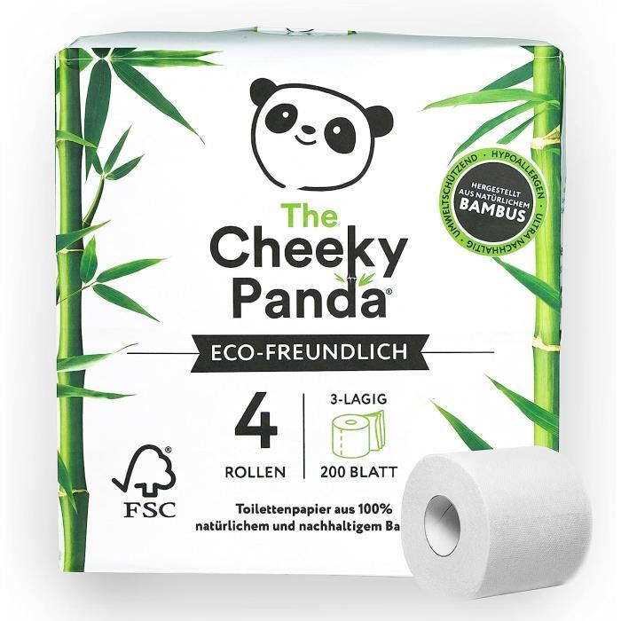 Papier Toilette En Bambou écologique PlantPaper - 3 Plis - 32 Rouleaux - Écru