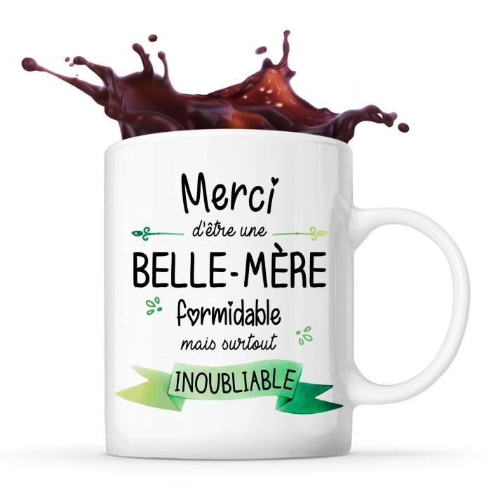 Mug Merci Belle-Mère Inoubliable  Tasse Idée Cadeau Anniversaire