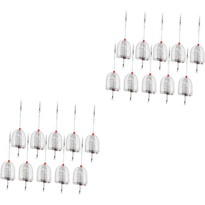 Cages Feeder Pêche AMJKEJI - 6 Pièces 10-60g, Acier Inoxydable | Pour Carpe Et Appâts