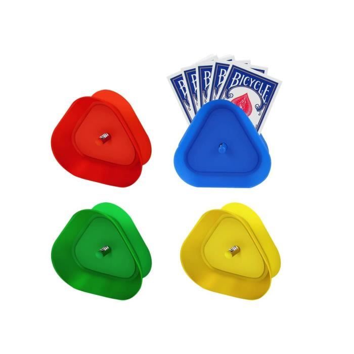 Support Cartes à Jouer Pliable - Lot De 2, Pour Enfants Et Adultes, Idéal UNO, Poker, Jeux De Société