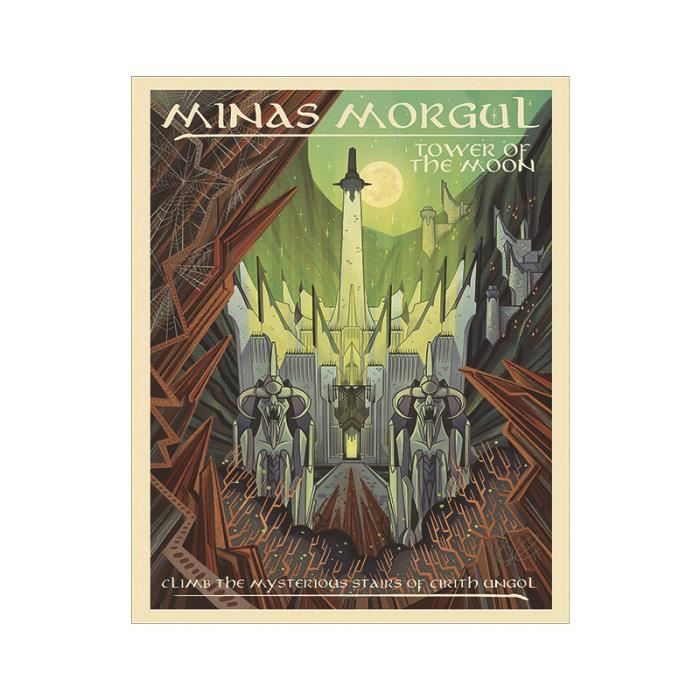 Poster Toile Le Seigneur Des Anneaux - Décoration Murale Vintage 40x60 Cm Pour Salon, Chambre