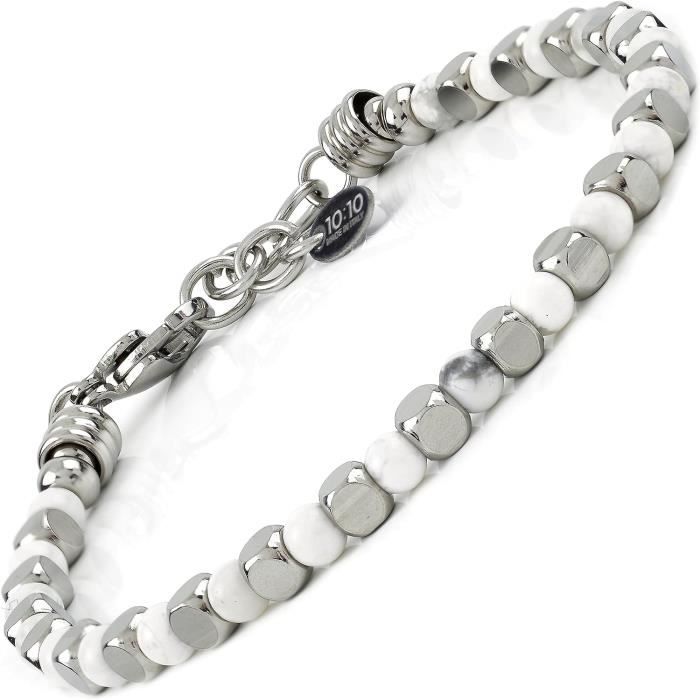 Bracelet Réglable En Pierres Naturelles 8mm - Fait Main, Perles Multicolores, Fermoir à Boule
