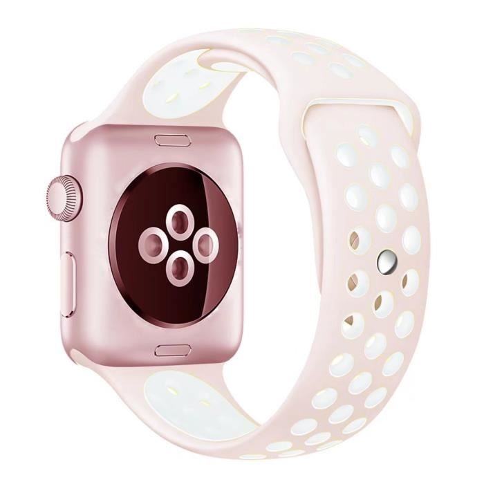 Apple Watch Nike+(42 cm) rose clair hommes braceletde montre sport  Respirabilité durable doux lisse élégamment femmes iwatch , - Achat/vente  bracelet de montre Mixte Adulte - Cdiscount