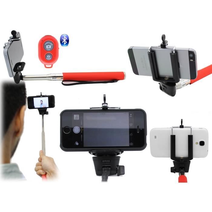 Bâton De Selfie Extensible Bluetooth De Poche Ultra Bleu Sans Fils