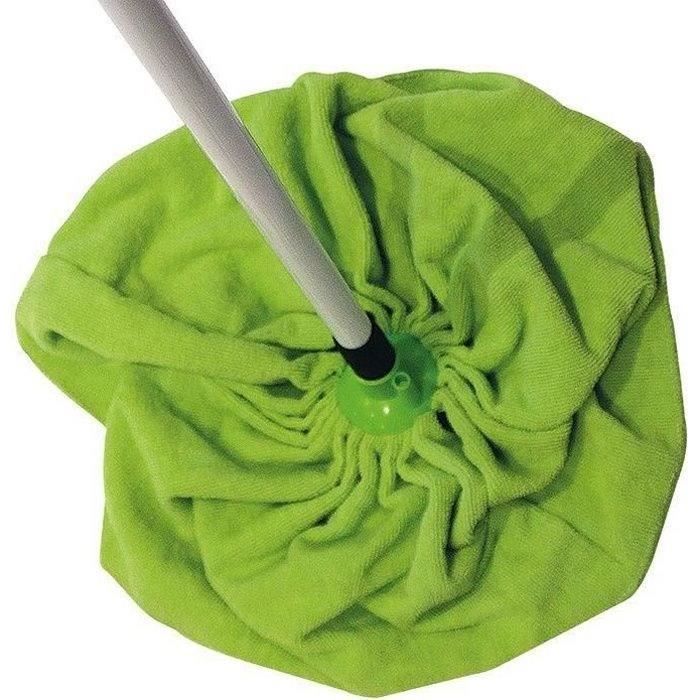 Serpillière/wassingue jupe microfibre filtage manche à vis