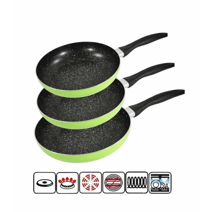 Poêle Sans Téflon PFAS Set De 2 Poêles Induction Granit Antiadhésives - 20 Et 28 Cm, Sans PFOA Ni PTFE, Aluminium Léger Set Poêles Induction Granit Poêle Sans Téflon PFAS Set De 2 Poêles Induction Granit Antiadhésives - 20 Et 28 Cm, Sans PFOA Ni PTFE, Aluminium Léger Set Poêles Induction Granit