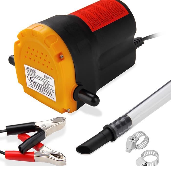 Pompe à Vidange Extraction Huile Diesel Aspiration Kit Vidange Auto Huile 12v