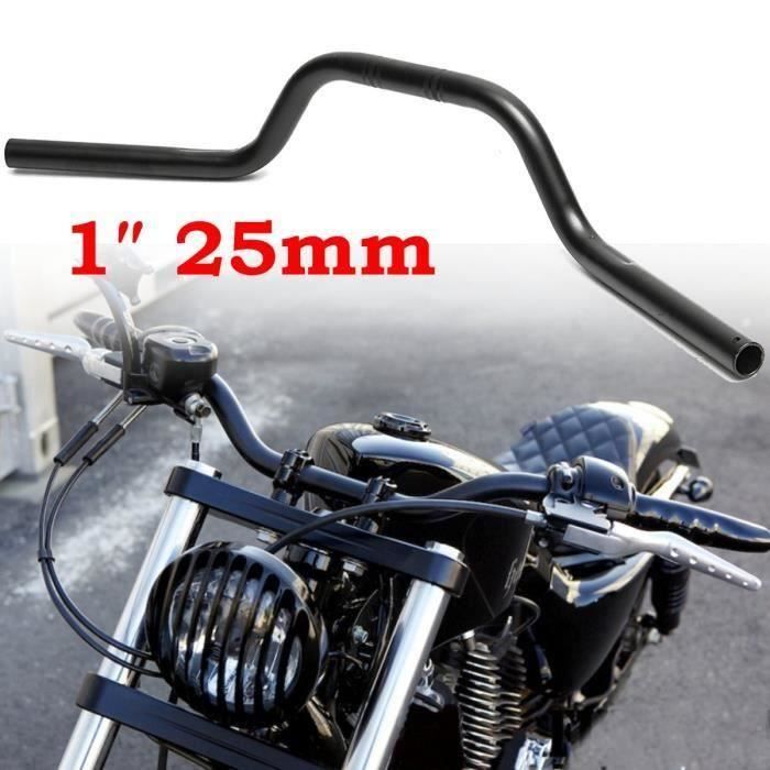 1″ 25mm 71cm Guidon Poignée Moto Cross Pour Harley Davidson Sportster 883 1200 Noir Bo48971