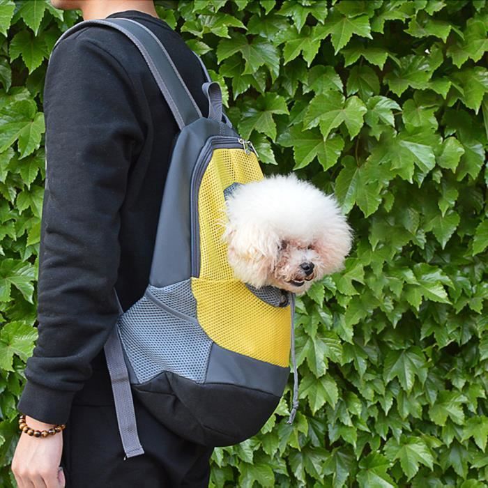 S Sac Transport Chien Chat En Avion Sac A Dos Transport Pour Chien Chat Porte Chien Ventral Chaud 38 30 14 Cm Jaune Cdiscount