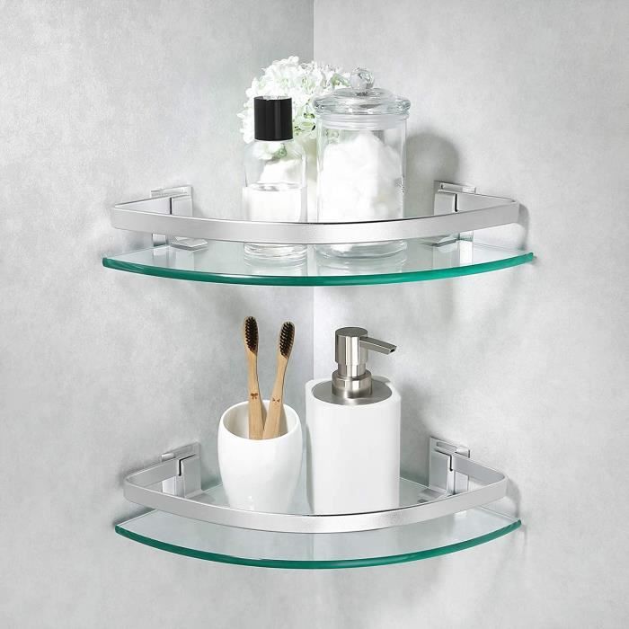 BGS3201S60-2 Umi Etagères de Salle de Bain 8 MM Verre Etagère en Verre Etagère Murale 60 CM Etagere Douche Salle de Bain Accessoire Trempé Fini Brossé Brand BGS3201S60-2 Umi Etagères de Salle de Bain 8 MM Verre Etagère en Verre Etagère Murale 60 CM Etagere Douche Salle de Bain Accessoire Trempé Fini Brossé Brand