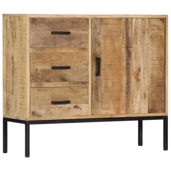 JILL - TOP Buffet 88x30x71 cm Bois de manguier massif - Commode Buffet bas bahut Moderne FR1033