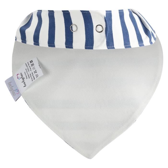 Lot de 6 Lavable en Machine Blanc Nouveau-n/é Bavoirs Bandana de Premi/ère Qualit/é pour B/éb/és Filles et Gar/çons Bavoirs Baves Super Doux et Absorbant 100/% Coton Fermeture Scratch