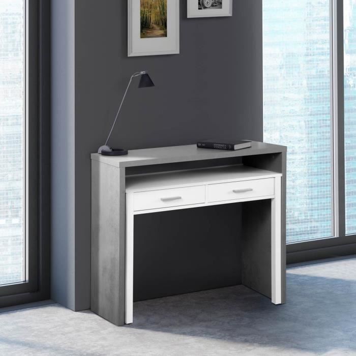 Generic Table Console de Bureau avec Grand tiroir avec étagère de Rangement et Bureau téléphonique Couleur aléatoire