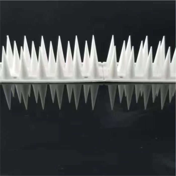 CAREDGO 20 Pièces Pics Anti-Oiseaux - Pic Anti-Pigeon 8.6m Pointe Plastique Argent Pour Balcon, Fenêtre, Toit - Protection Efficace Contre Pigeons & Oiseaux