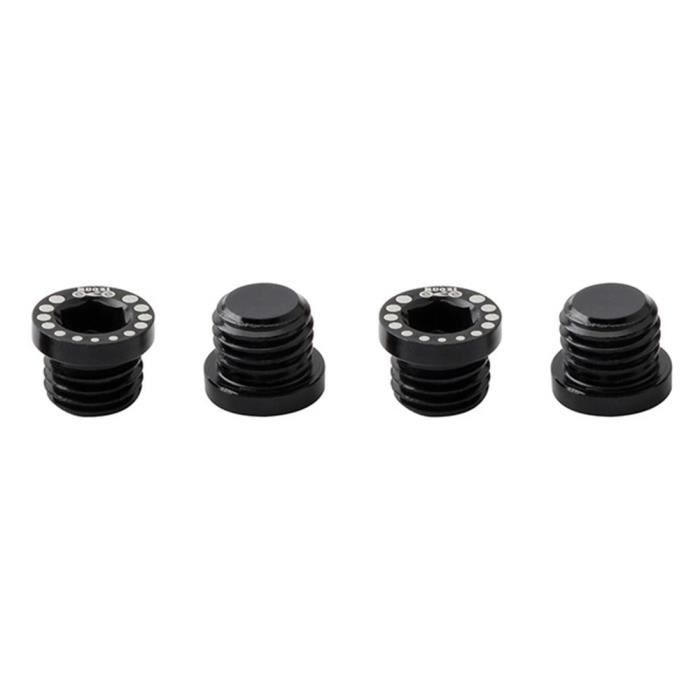 YUMILI Boosters de Frein de Bicyclette, Frein de v-Brake de Bicyclette d'alliage d'aluminium avec Le Renfort de vis pour Le vélo de Montagne 5.5 * 4.5 Pouces (Rouge, Noir)(Noir