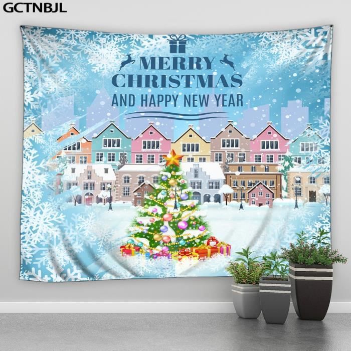 Tapisserie De Noël Style De Cheminée Sentiment Bel... – Grandado