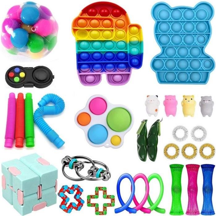 Couleur 9 Pack de jouets anti-stress pour Enfants, bon marché objet, popite  à pois, versez AUTISME - Cdiscount Jeux - Jouets