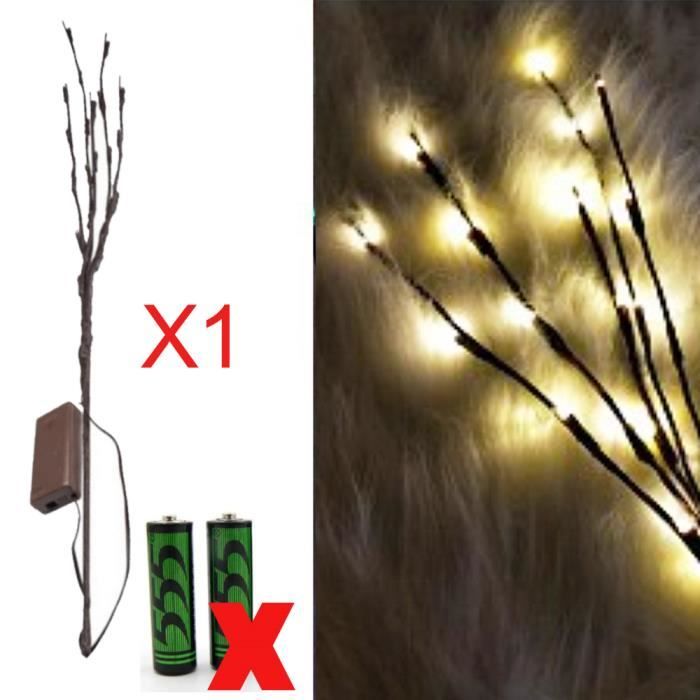 Lampe à poser,Lumière branche de saule,20 LED,30 pouces,pour chemin
