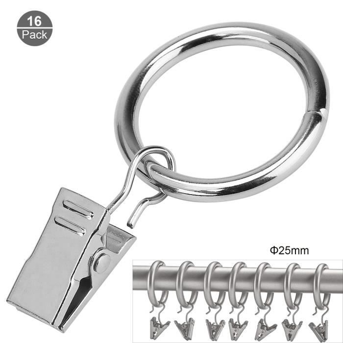 Ikea RIKTIG Lot De 24 Crochets De Rideau Avec Clip