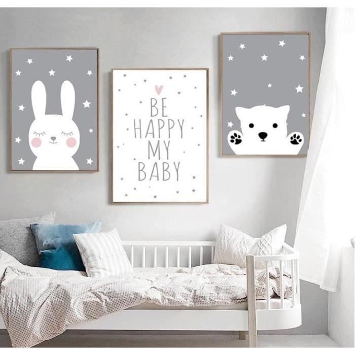 Lustre Enfant 3D Ours Et Lune - Suspension Mignon Pour Chambre Fille Ou Garçon