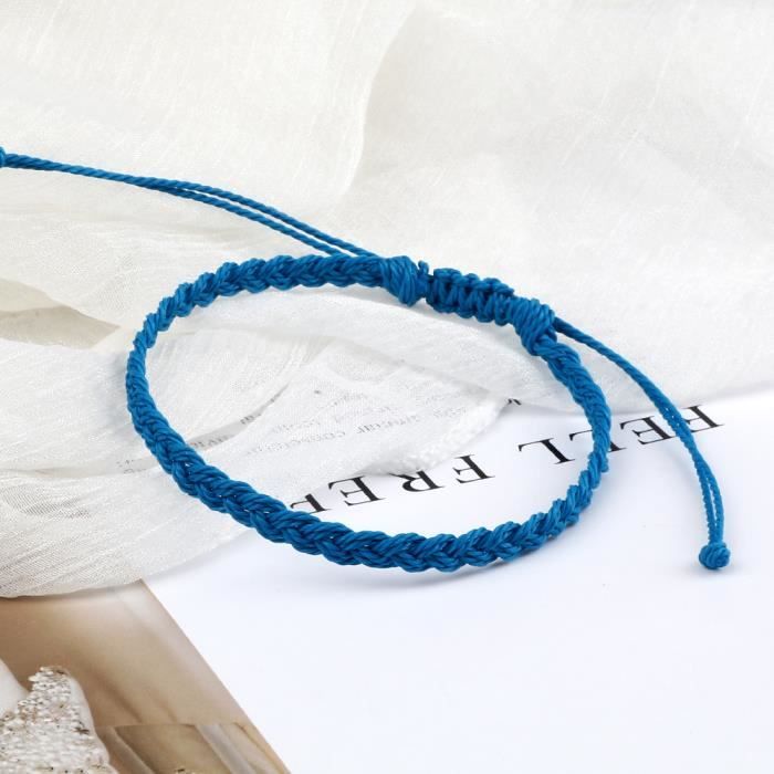 Bracelet Homme En Cuir Tressé Et Métal - Style Bohème Vintage - Taille Réglable ~20cm