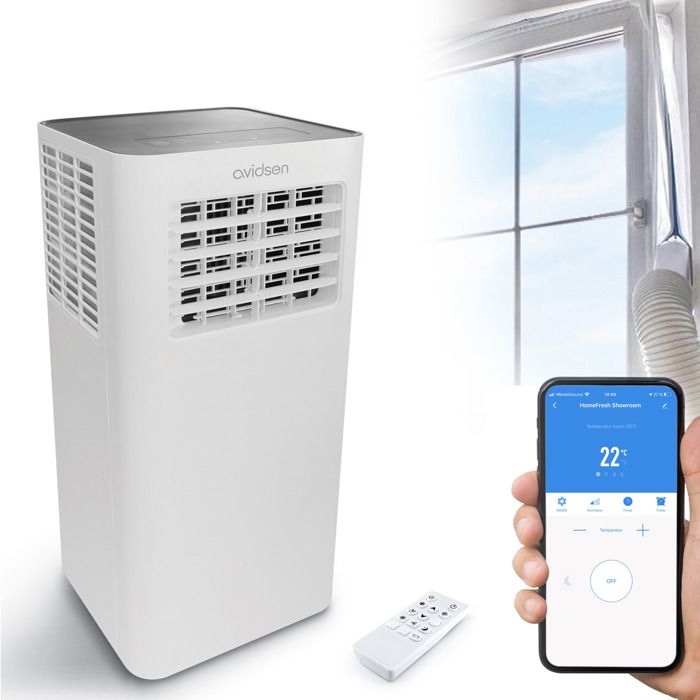 Climatiseur mobile connecté Avidsen HomeFresh - Ventilateur et Déshumidificateur