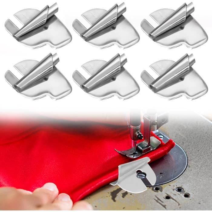 Accessoires Couture Pied D'Ourlet Roulé à Coudre, Ensemble De Pieds-De-Biche Et ÉTroit Pour Pied De Biche