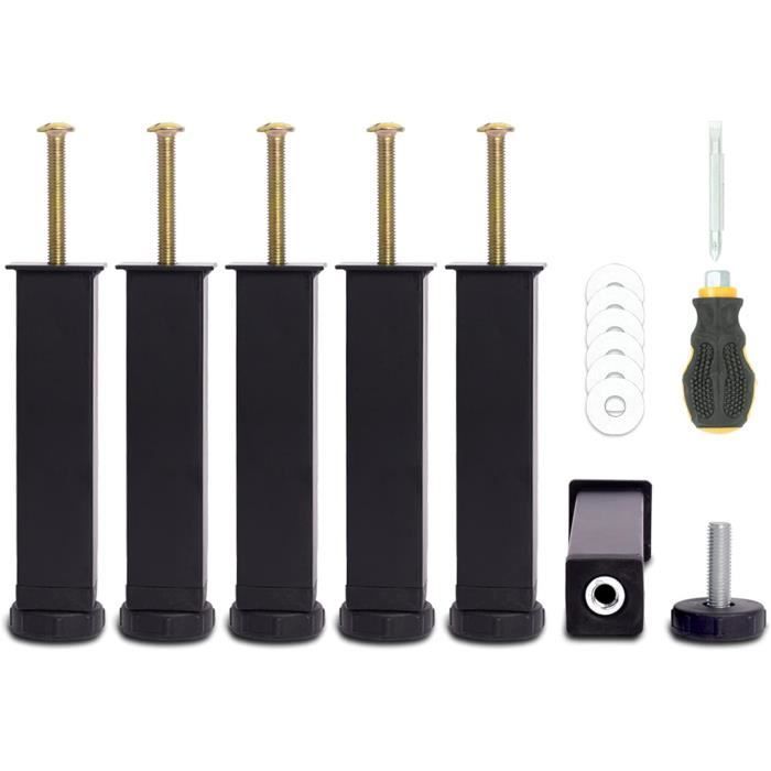 ZYNERY Lot De 4 Pieds Pour Sommier à Lattes, Pied 2026 Pas Cher - 6