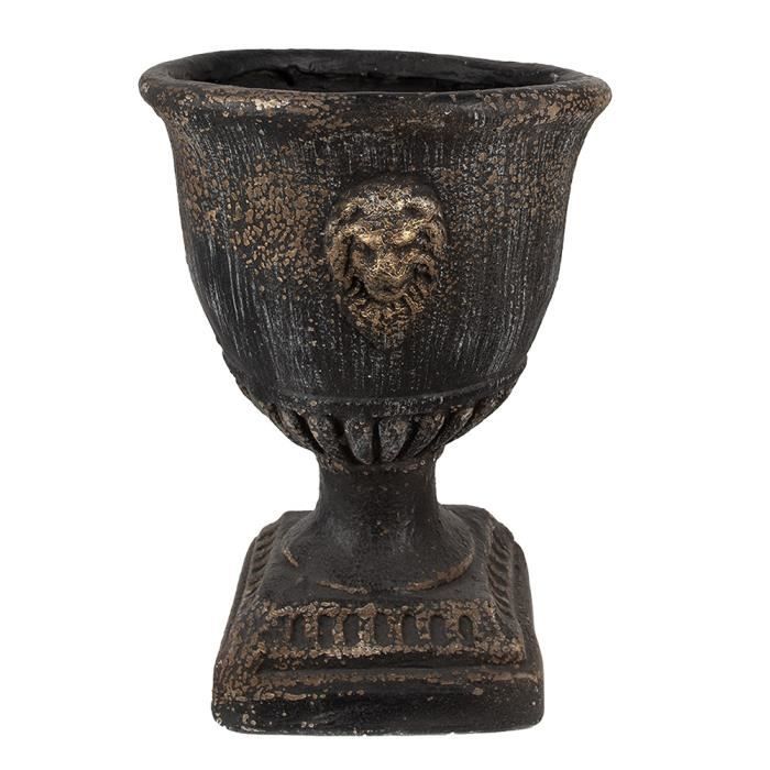 Pot De Fleurs En Céramique Jaune Citron - Ø 20 Cm, Hauteur 15 Cm - Déco Intérieur/extérieur - Marque Clayre & Eef - 10