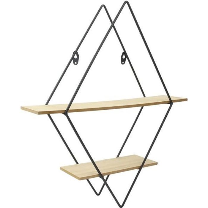 Etagere Murale Metal Bois Cdiscount