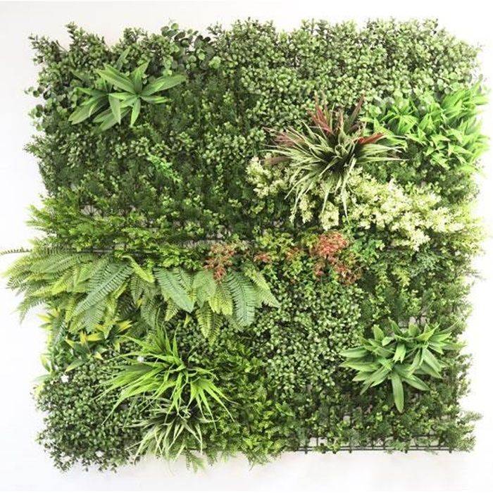 Murs végétaux - Mur végétal synthétique - Printemps poétique - Intérieur et extérieur - 1m x 1m