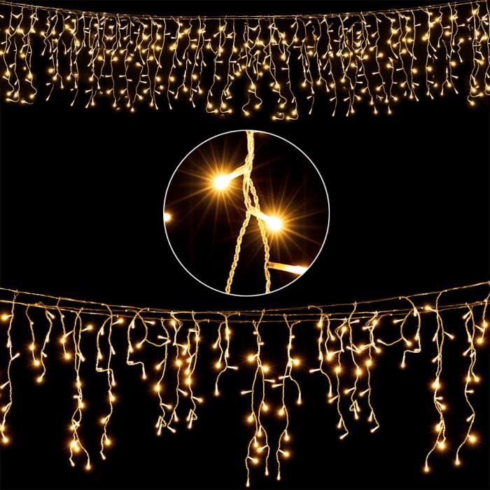 Guirlande Lumineuse Fenêtre Noël, Arespark 100LEDs Rideau Lumineux, 10  Ampoules