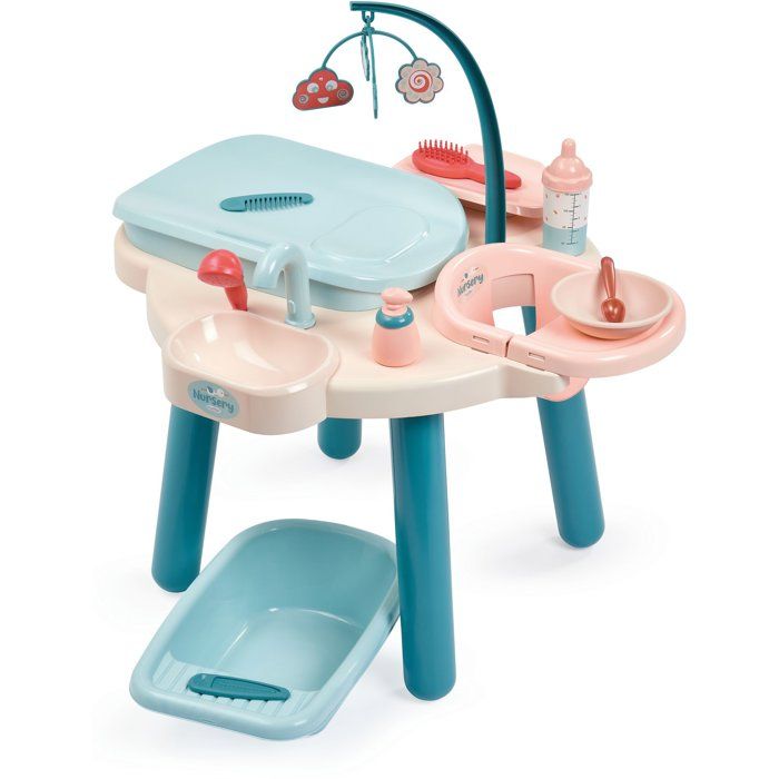 ECOIFFIER Nursery 1840 - Table Nursery avec Accessoires - 18 mois - Pour Prendre Soin de Bébé