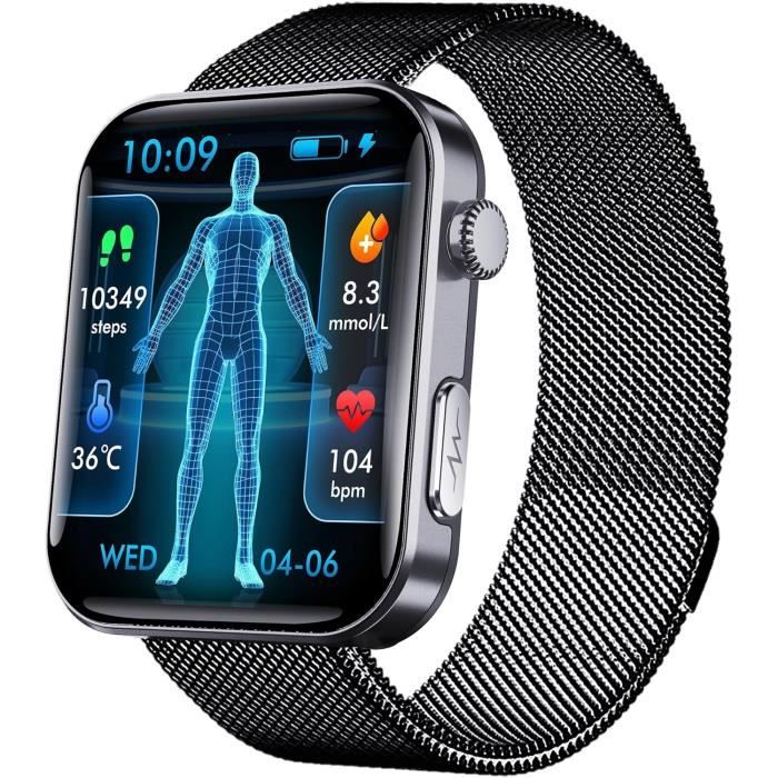 Montre intelligente ECG santé MF12