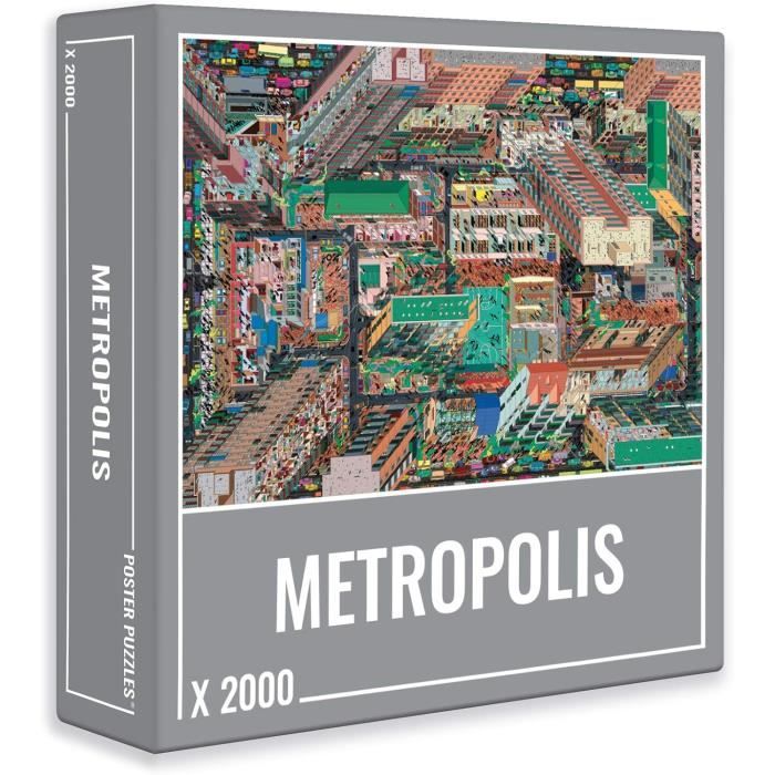 Metropolis De Puzzle De 2000 Pièces Détaillé Et Stimulant Pour Les ...
