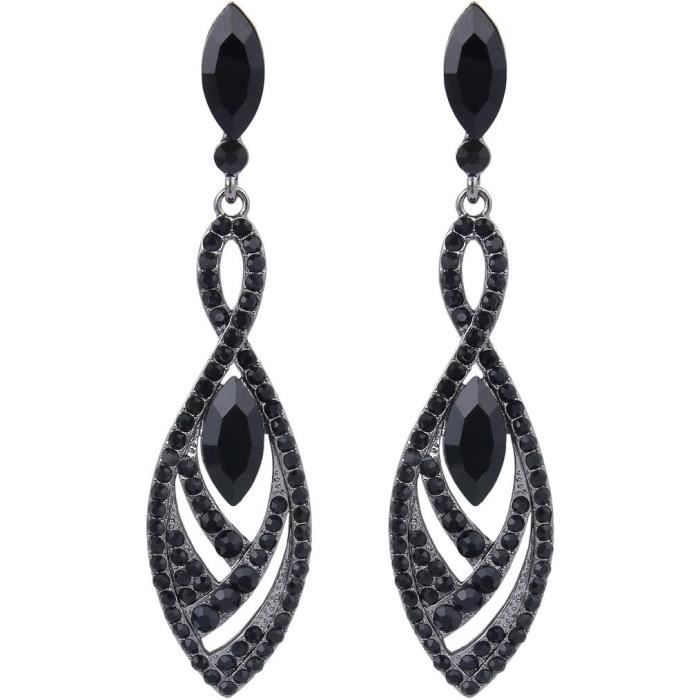 Boucles d'oreilles en or, bouton en jais, gravé d'étoiles, 1920. - Bijoux Anciens Schaffner