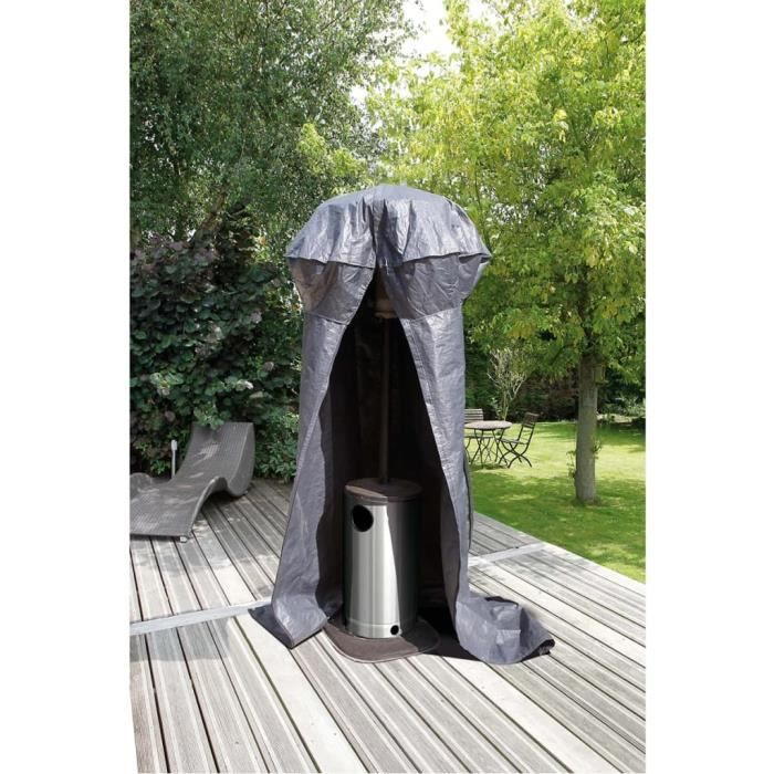 Housse Protection Chauffage Patio 226x85x48cm - Couverture Imperméable Jardin Avec Fermeture Éclair