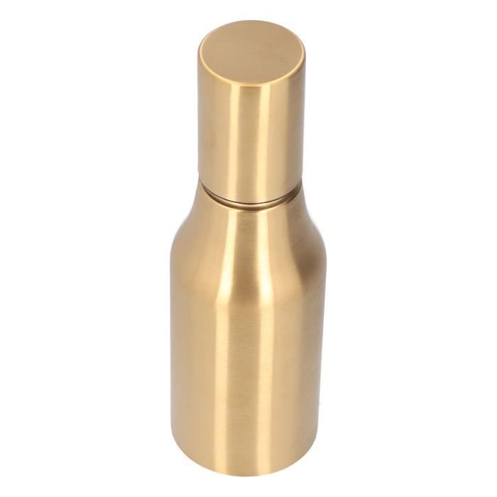 Distributeur Huile Olive Acier Inoxydable 325 Ml - Bouteille Huile Contrôlée, Design Col De Cygne, Doré