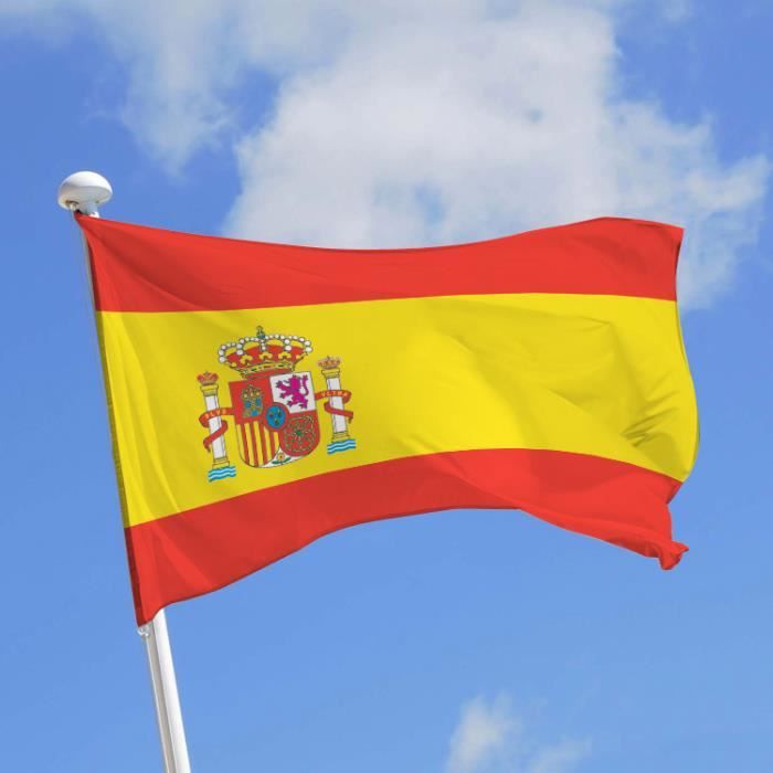 Drapeau Espagne / Espagnol / Spain / 145 cm X 90 cm - Cdiscount Maison