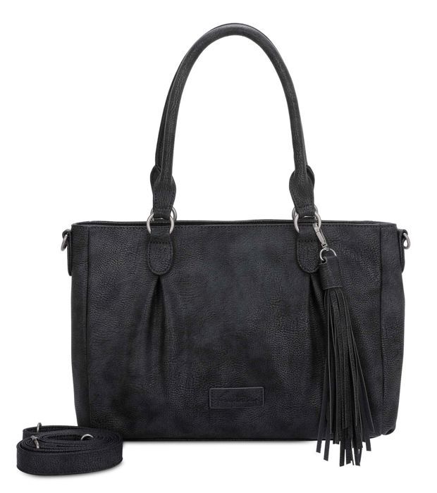 Fritzi Aus Prusse Femmes Hobo Sac Bandoulière Sac Gris (Noir Idol