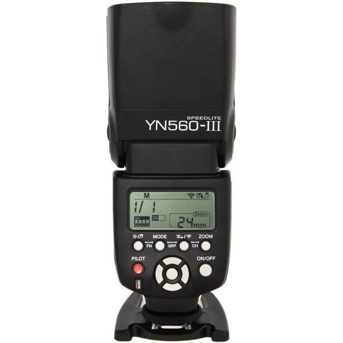 YN-560 III Ultra-long-range Wireless Flash Speedlite With Metal Hot Shoe For Canon / Nikon / Pentax / Olympus DSLR Camera(Black - View #8