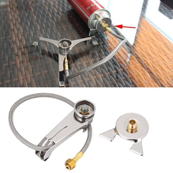 Adaptateur Pour Bouteille De Gaz Camping – Cuisinière – Pique-nique – Aluminium – Neuf