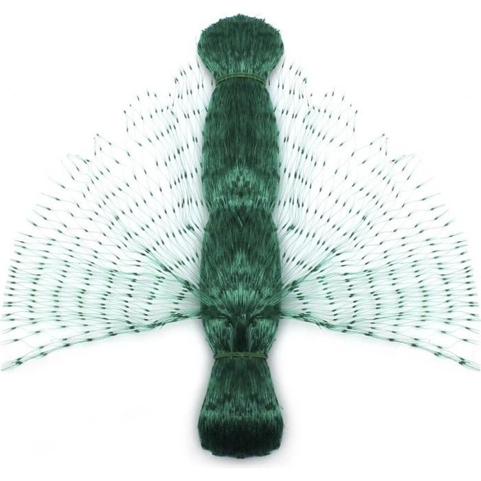 Comparer les prix de Filet de Protection Anti-Oiseaux IGADGITZ Home - Vert - 3.7m x 10m - Plastique