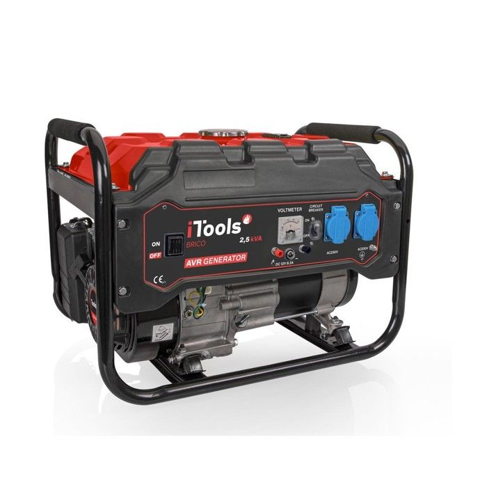 ITOOLS Groupe &eacute;lectrog&egrave;ne 2.5 KVA Max 2500W MOTEUR 4T 6.5 CV 
