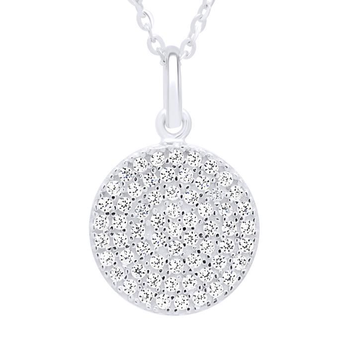 Pendentif - Or 10K blanc 