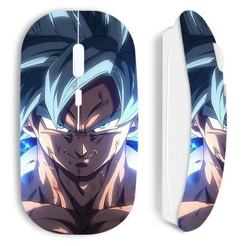 Souris – Maniacase – Dragon Ball Z GOKU – Sans Fil – Blanc – Design Ergonomique