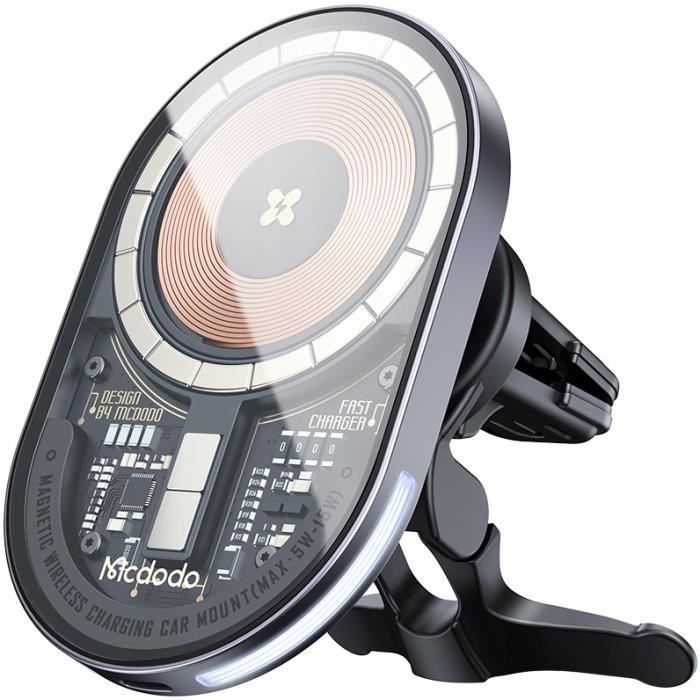 Support de voiture, chargeur inductif, prisme magnétique pour iPhone McDodo