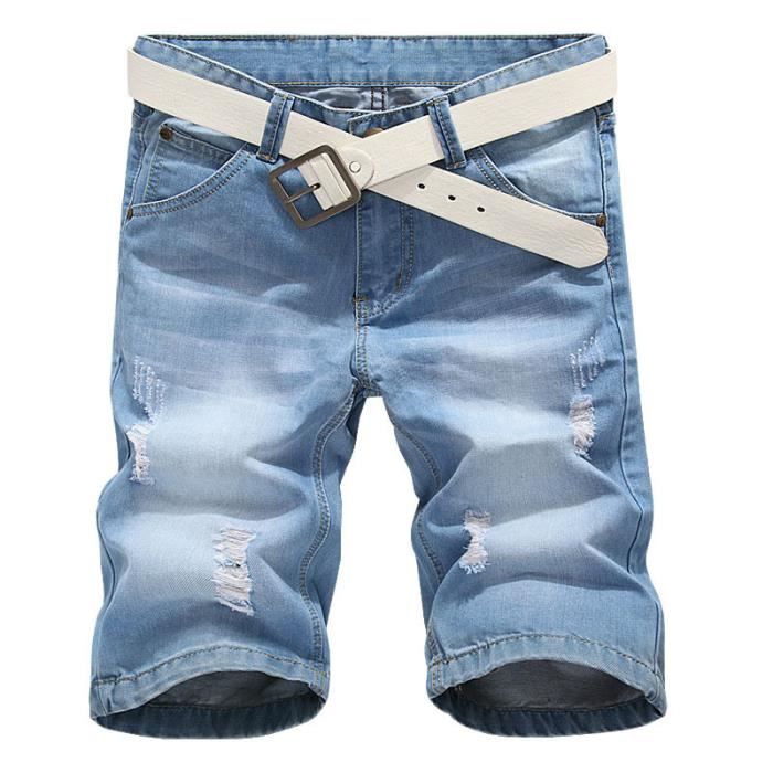 Short homme troué Clearance