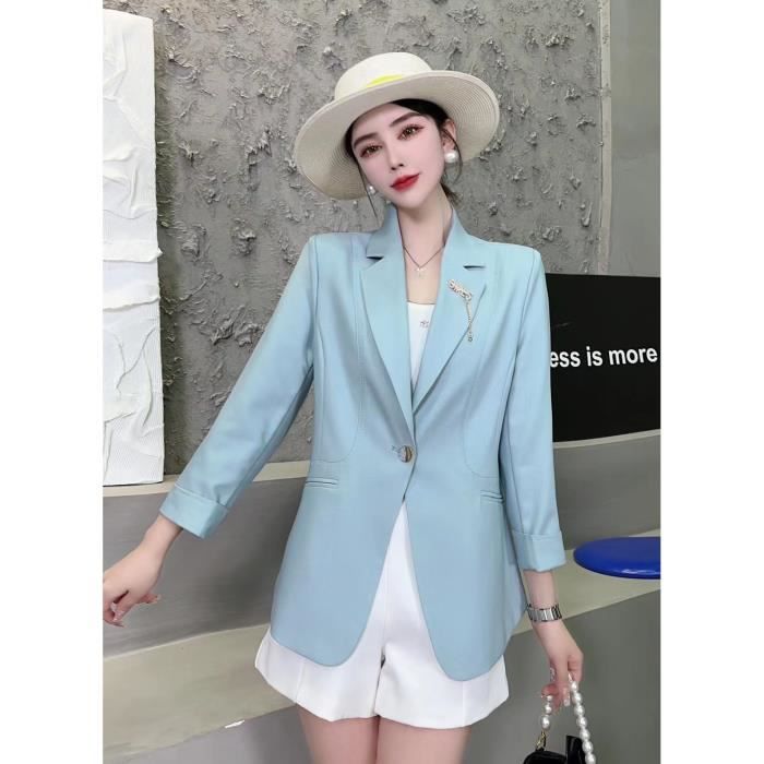 Boléro Femme élégant Manches Longues - Gilet Mi-saison, Pour Mariage, Soirée, Couleur Unie, Style Casual Chic